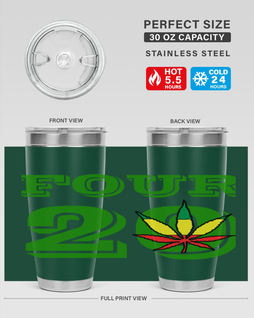 four twenty 87#- marijuana- Tumbler