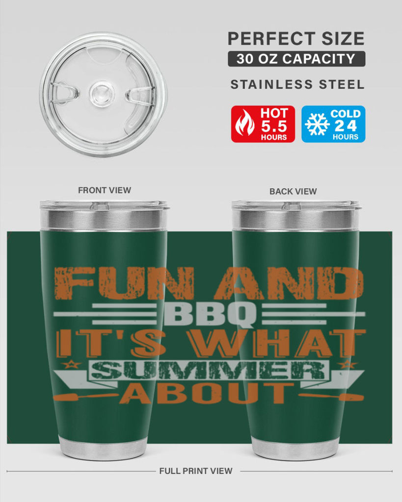 fun and bbq 44#- bbq- Tumbler