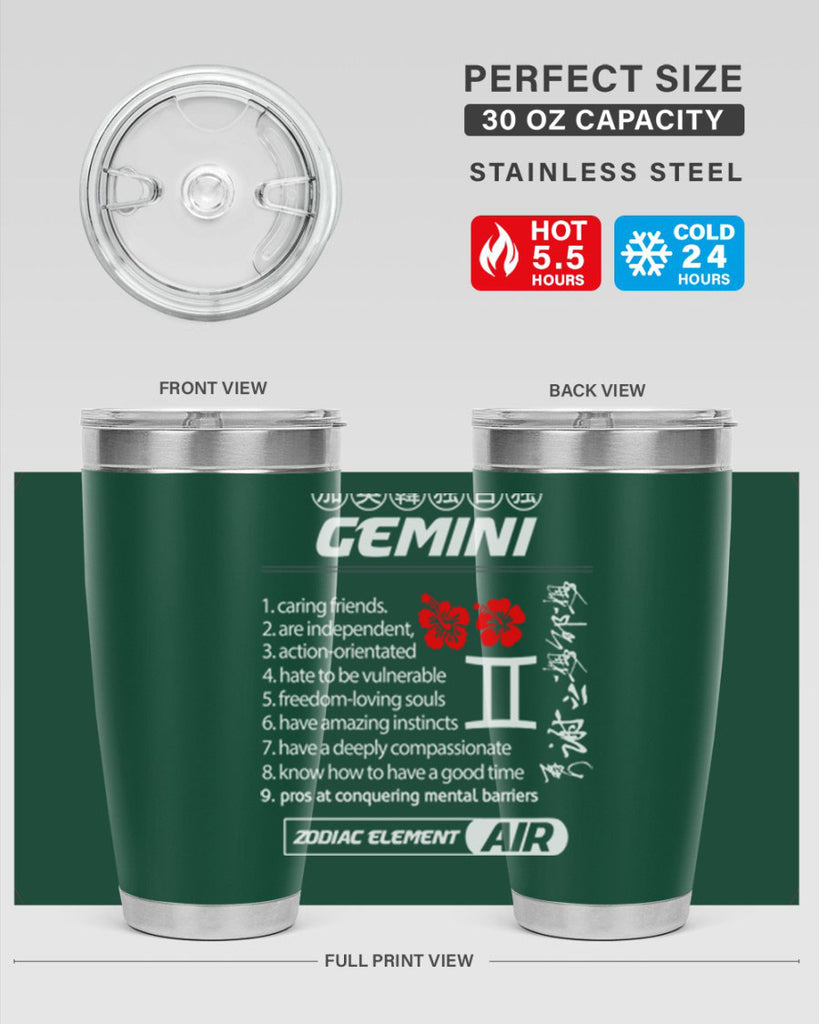 gemini 242#- zodiac- Tumbler