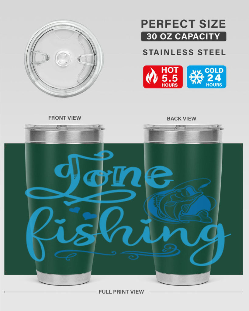 gone fishing 220#- fishing- Tumbler