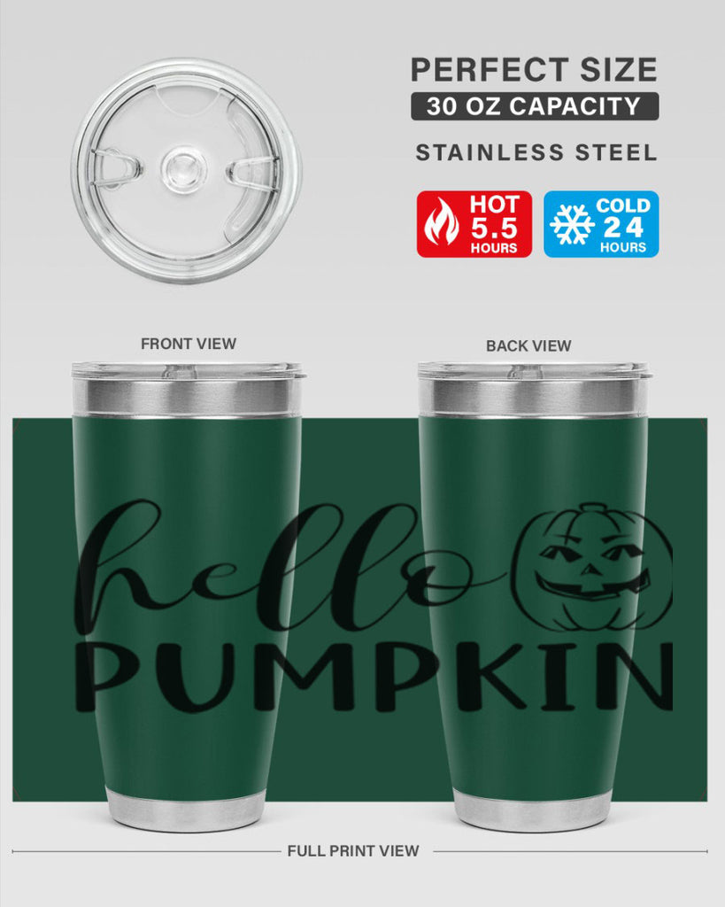 hello pumpkin 287#- fall- Tumbler