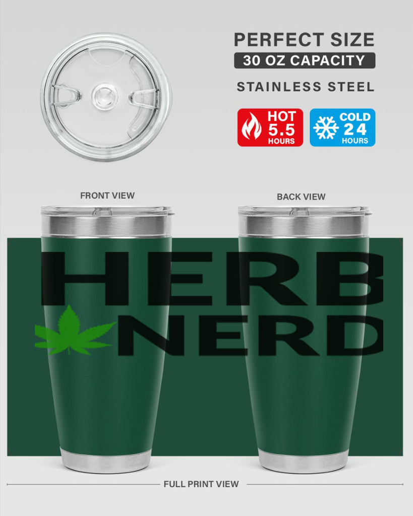 herb nerd 108#- marijuana- Tumbler