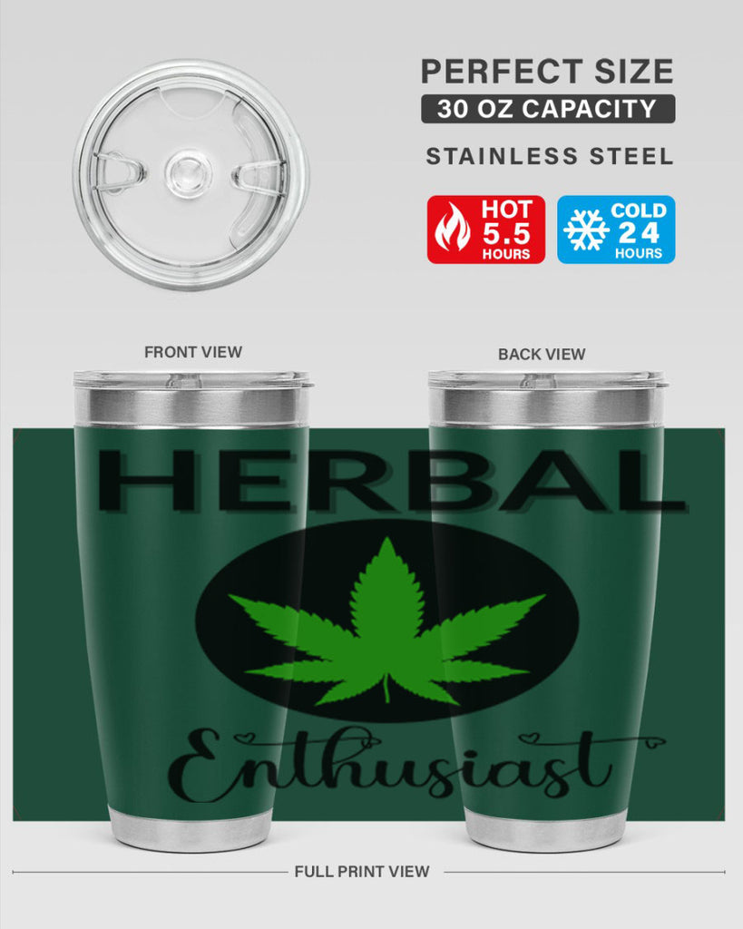 herbal enthusiast 109#- marijuana- Tumbler