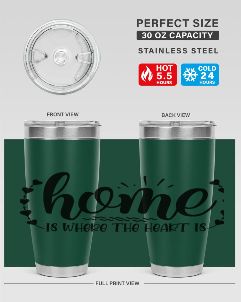 home is where the heart is 38#- home- Tumbler