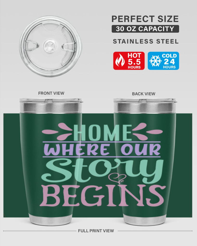 home where our story begins 23#- home- Tumbler