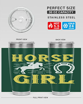 horse girl Style 51#- horse- Tumbler