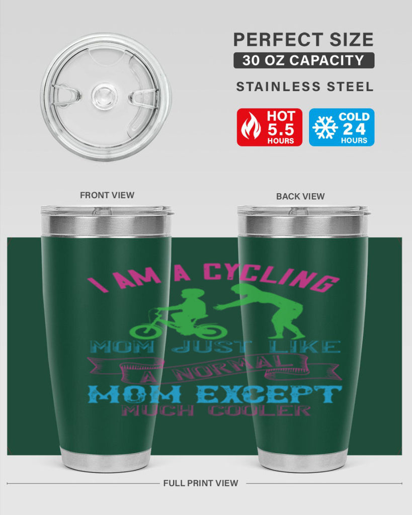 i am a cycling mom just like a normal 164#- mom- Tumbler