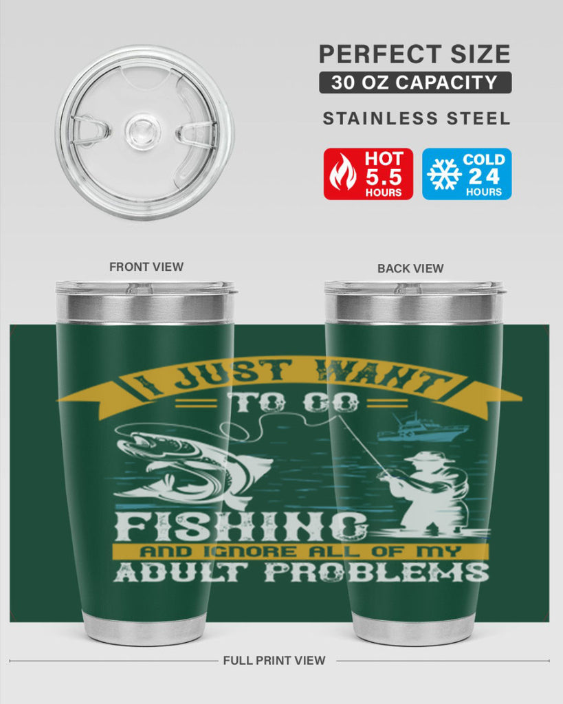 i just want to go fishing and ignore all of my 106#- fishing- Tumbler