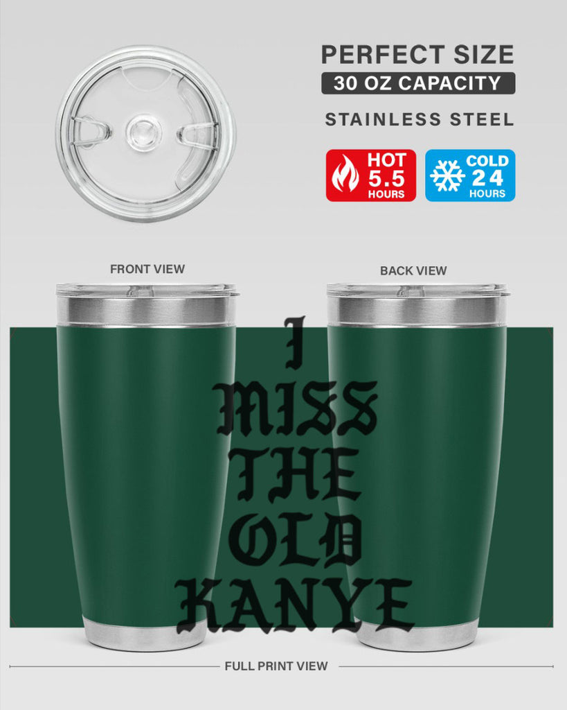 i miss the old kanye pablo 114#- black words phrases- Cotton Tank