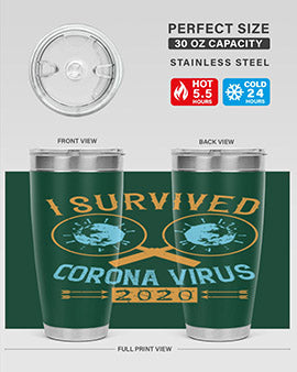 i survived corona virus Style 34#- corona virus- Cotton Tank