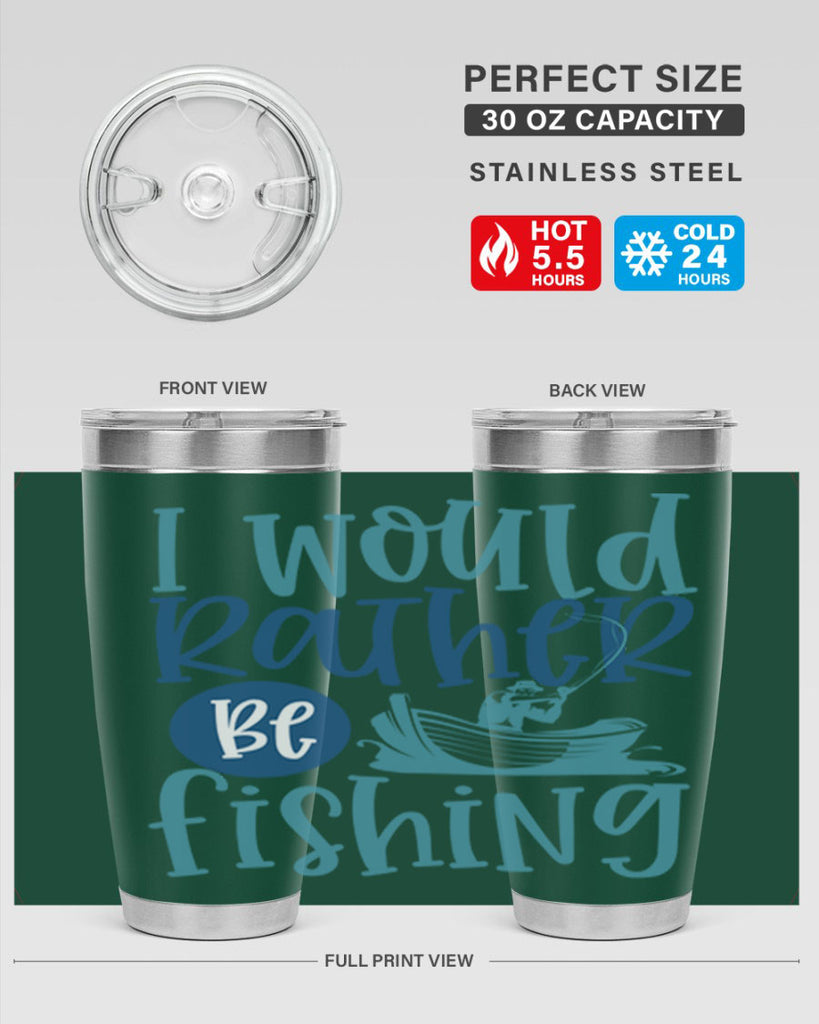 i would rather be fishing 211#- fishing- Tumbler