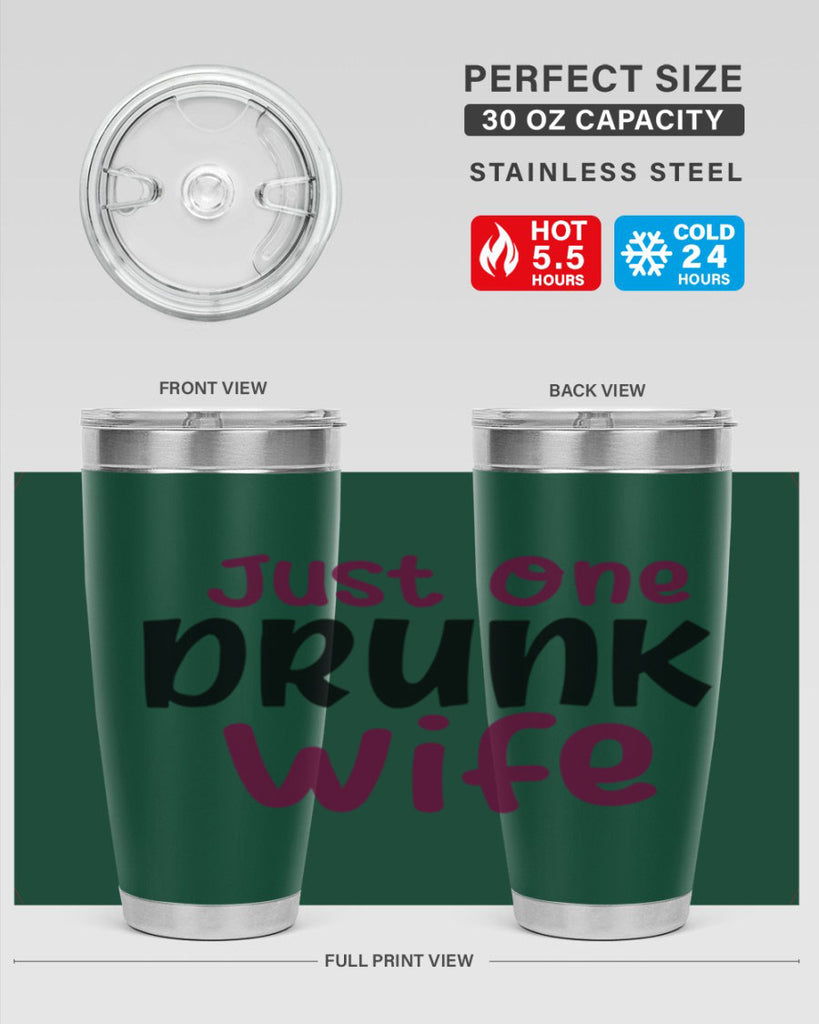 just one drunk wife 187#- wine- Tumbler