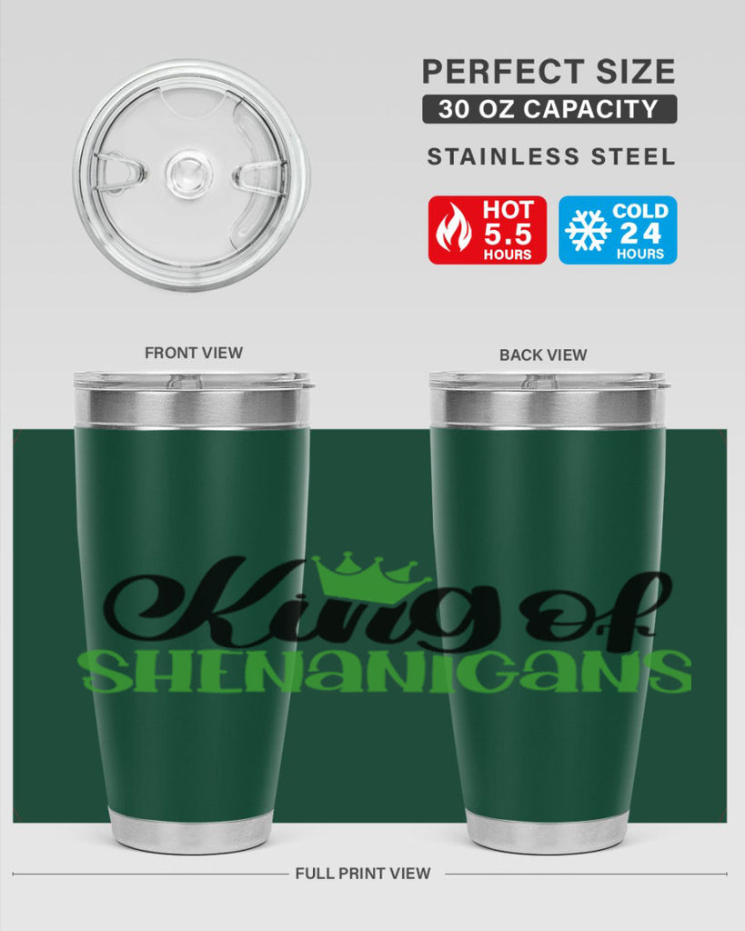 king Of Shenanigans Style 74#- St Patricks Day- Tumbler