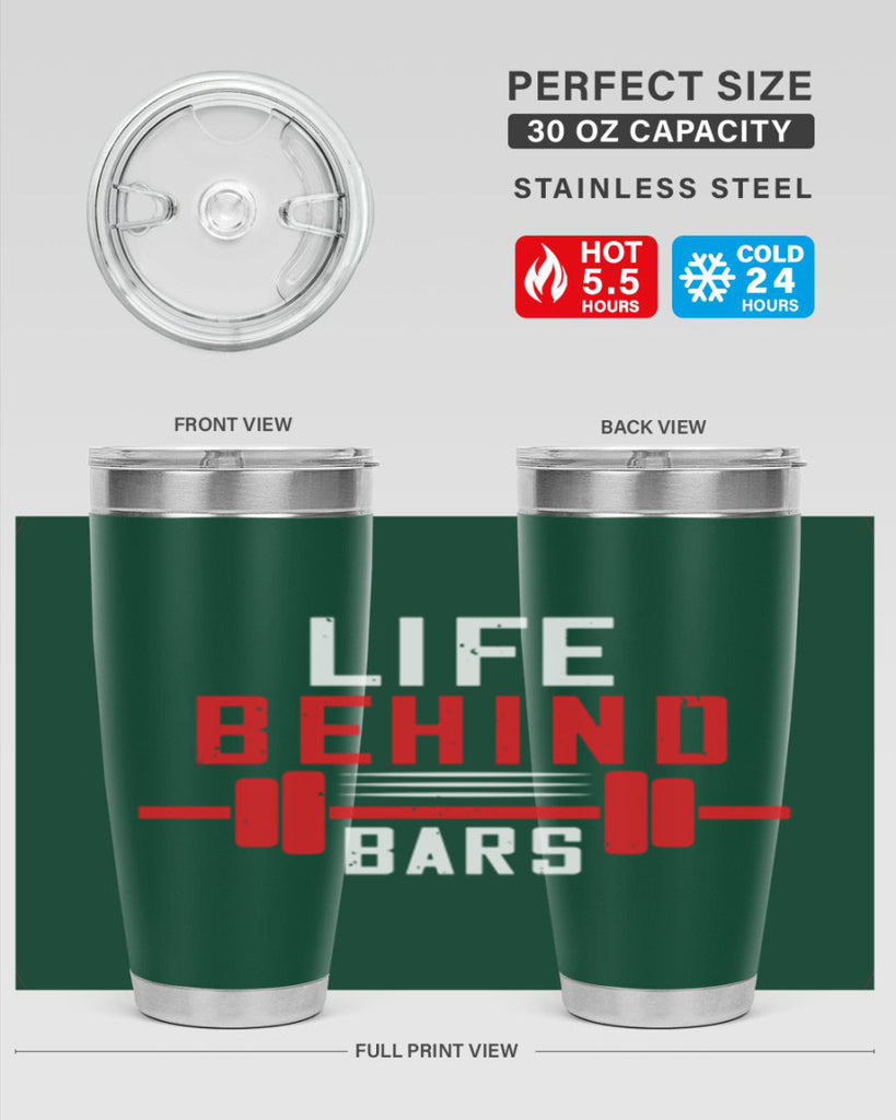 life behind bars 85#- gym- Tumbler