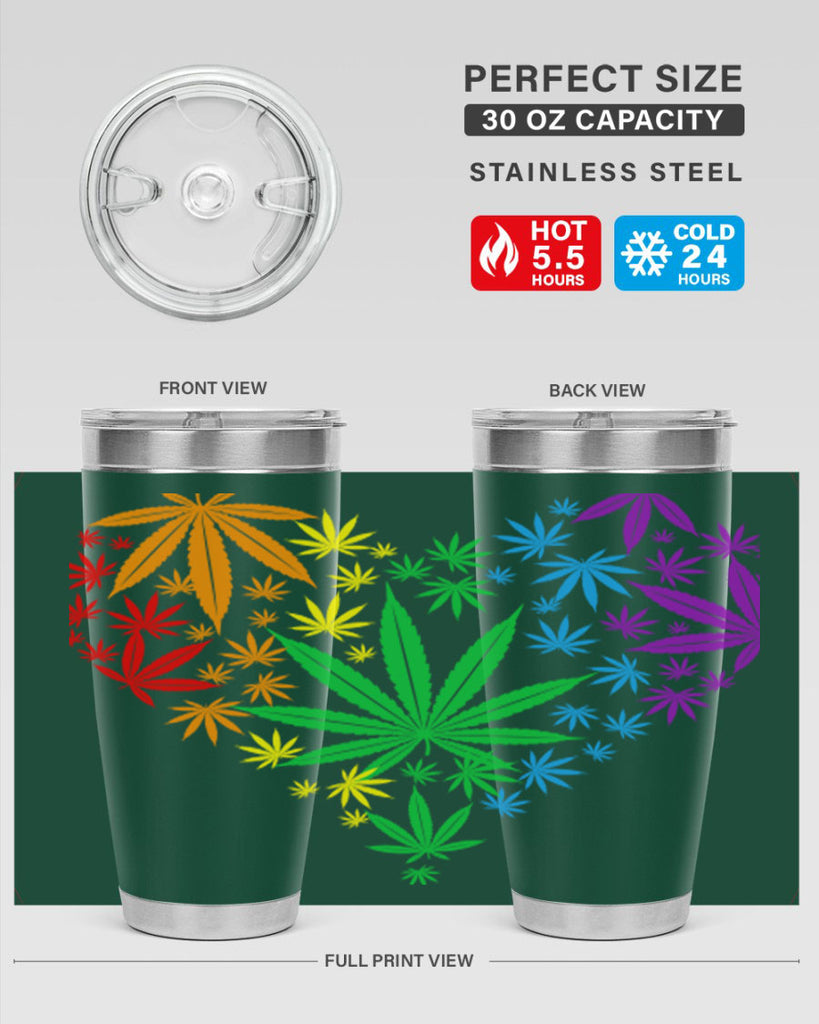 marijuana heart 200#- marijuana- Tumbler