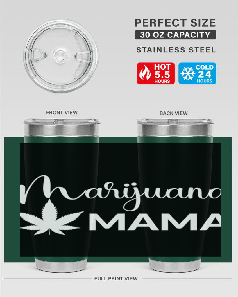 marijuana mama 202#- marijuana- Tumbler