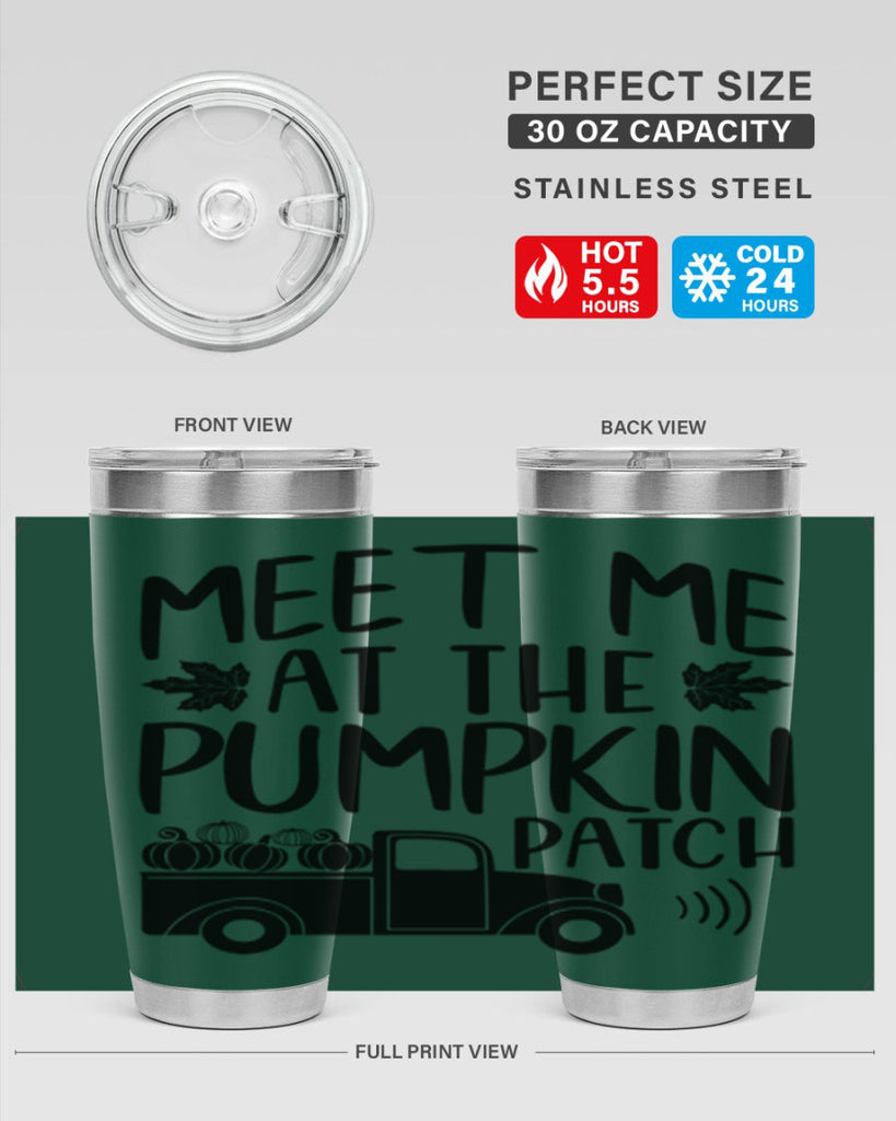 meet me at the pumpkin patch 423#- fall- Tumbler