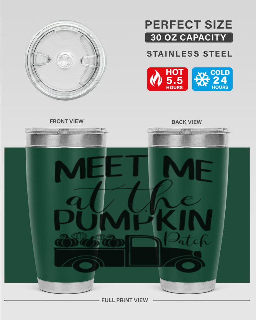 meet me at the pumpkin patch 424#- fall- Tumbler