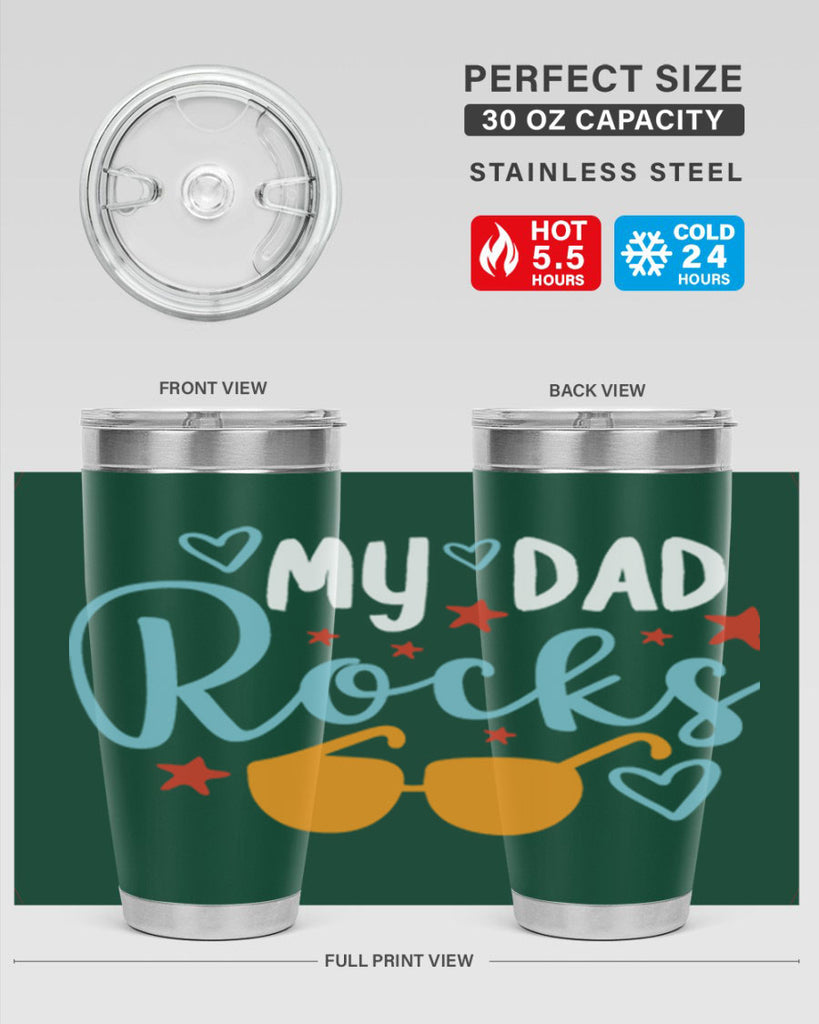 my dad rocks 83#- fathers day- Tumbler
