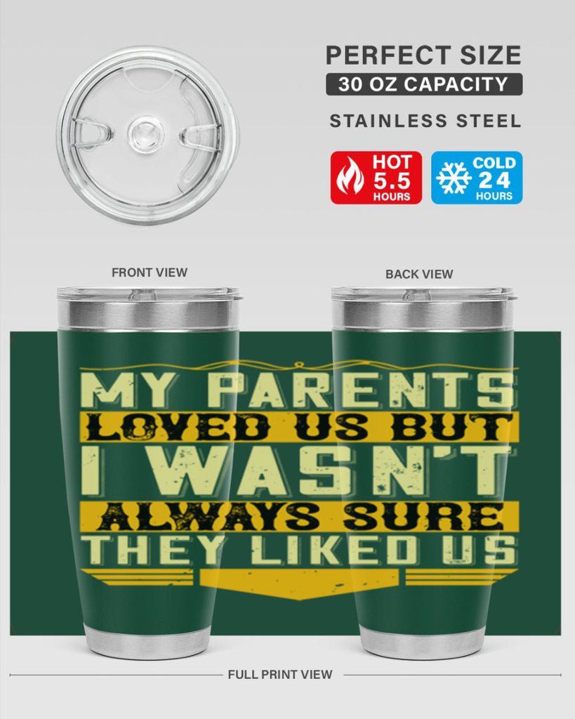 my parents loved us but i wasn’t always sure they liked us 36#- Parents Day- Tumbler