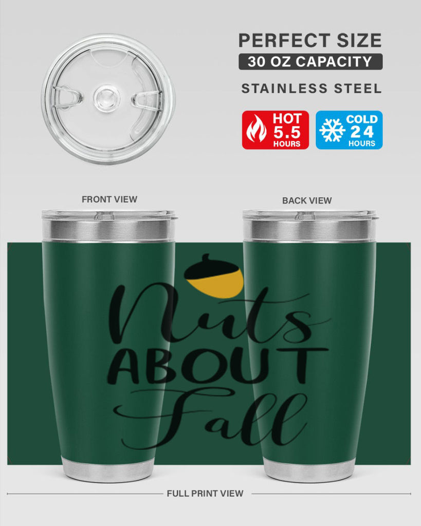 nuts about fall 445#- fall- Tumbler