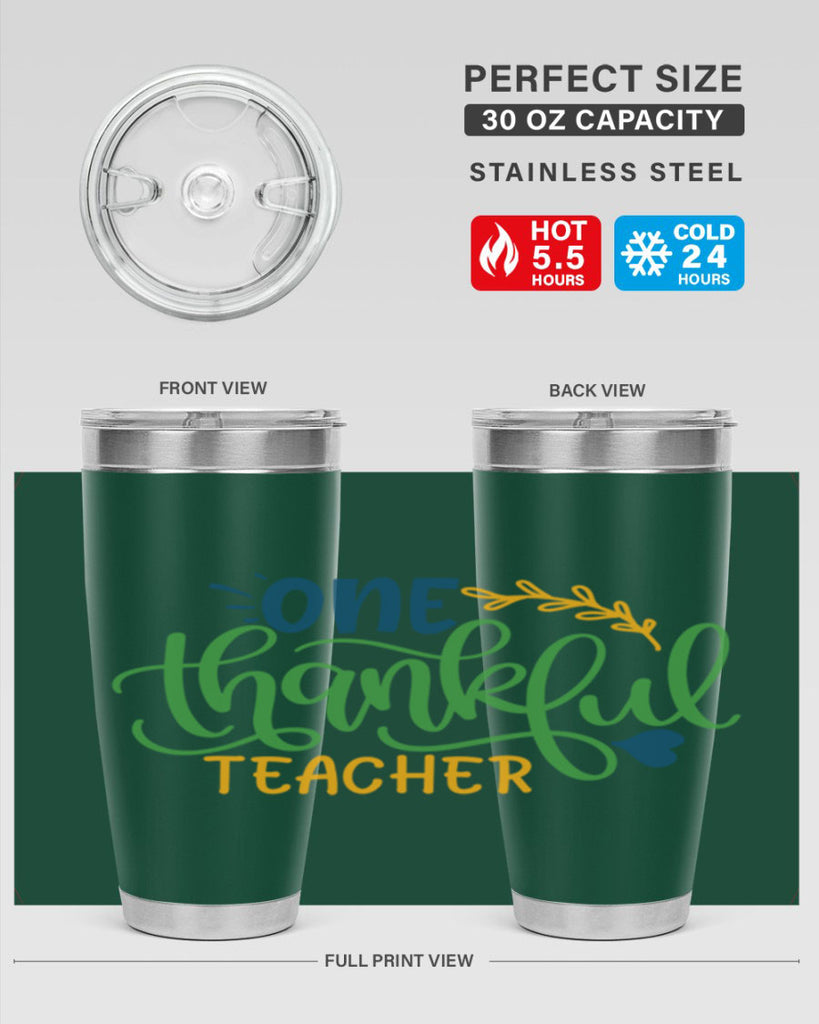 one thankful teacher Style 156#- teacher- tumbler