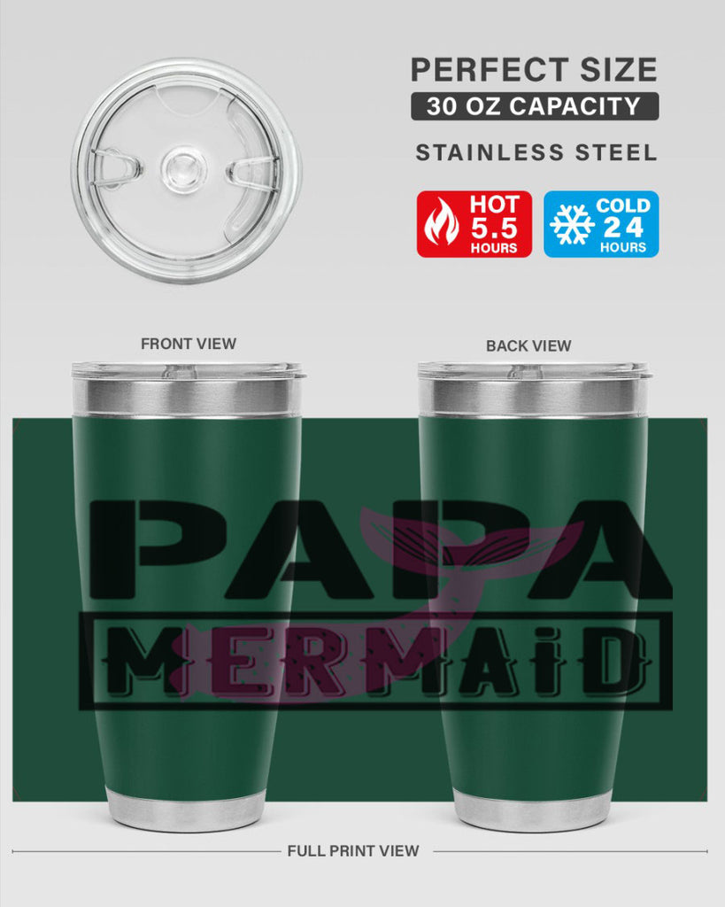 papa mermaid 533#- mermaid- Tumbler