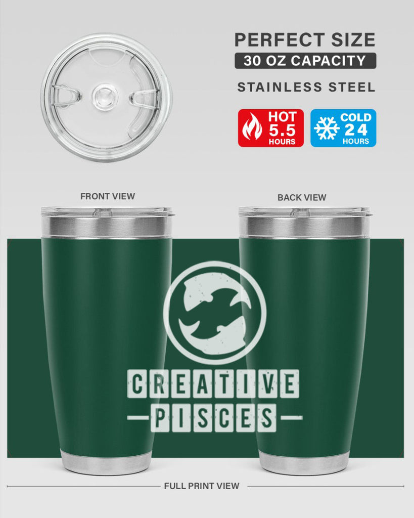 pisces 345#- zodiac- Tumbler