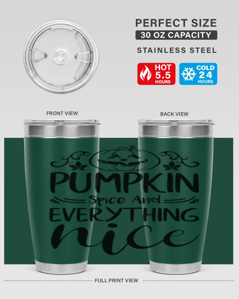 pumpkin spice and everything nice 542#- fall- Tumbler