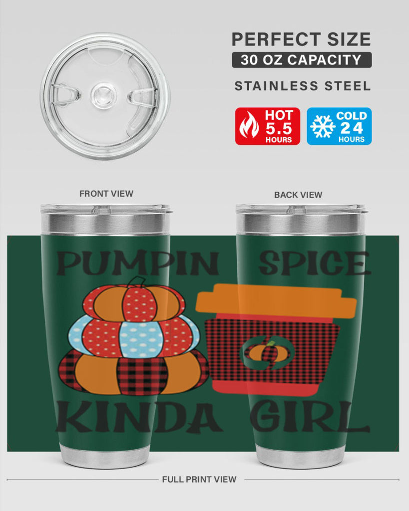 pumpkin spice kinda girl 551#- fall- Tumbler