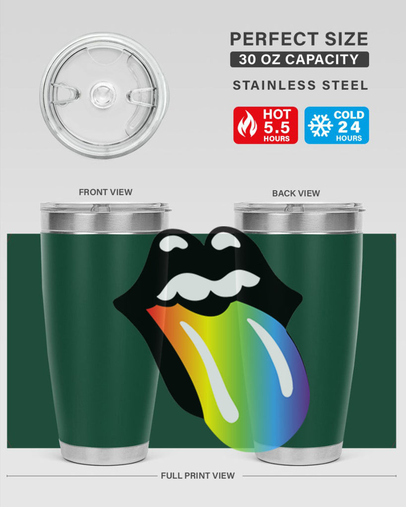 rainbow mouth and tongue 5#- lgbt- Tumbler