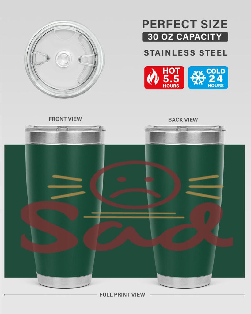 sad 5#- fathers day- Tumbler