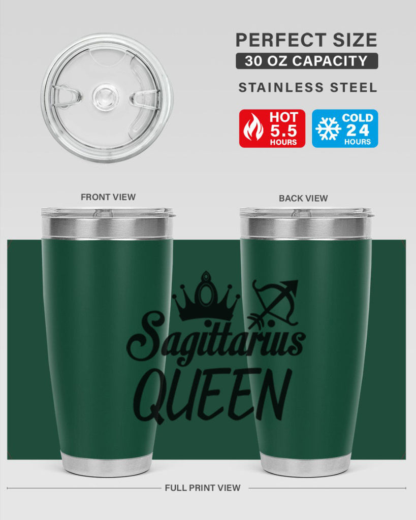 sagittarius queen 412#- zodiac- Tumbler