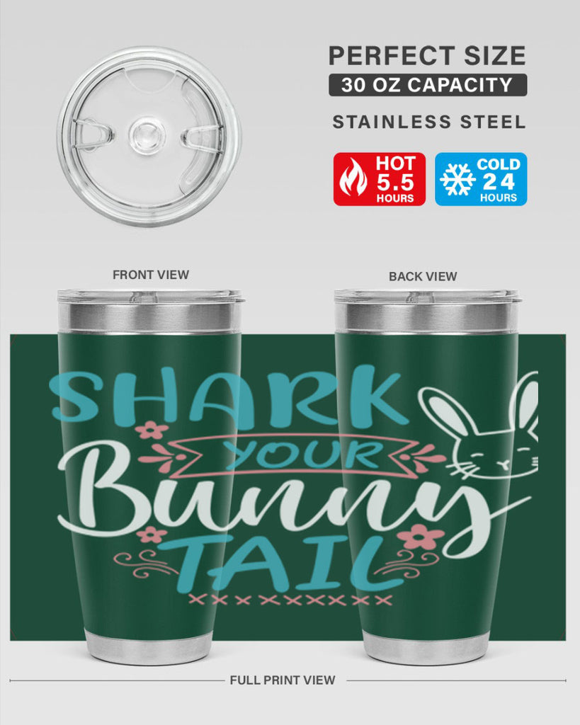 shark your bunny tail 9#- easter- Tumbler