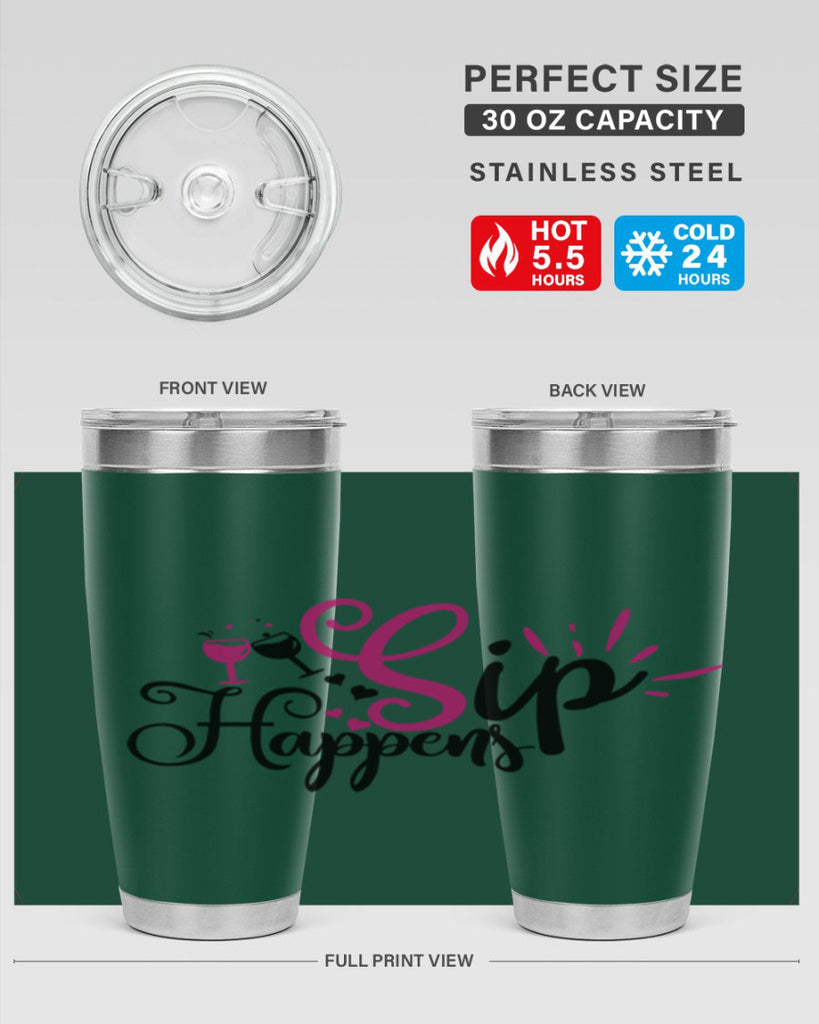 sip happens 163#- wine- Tumbler