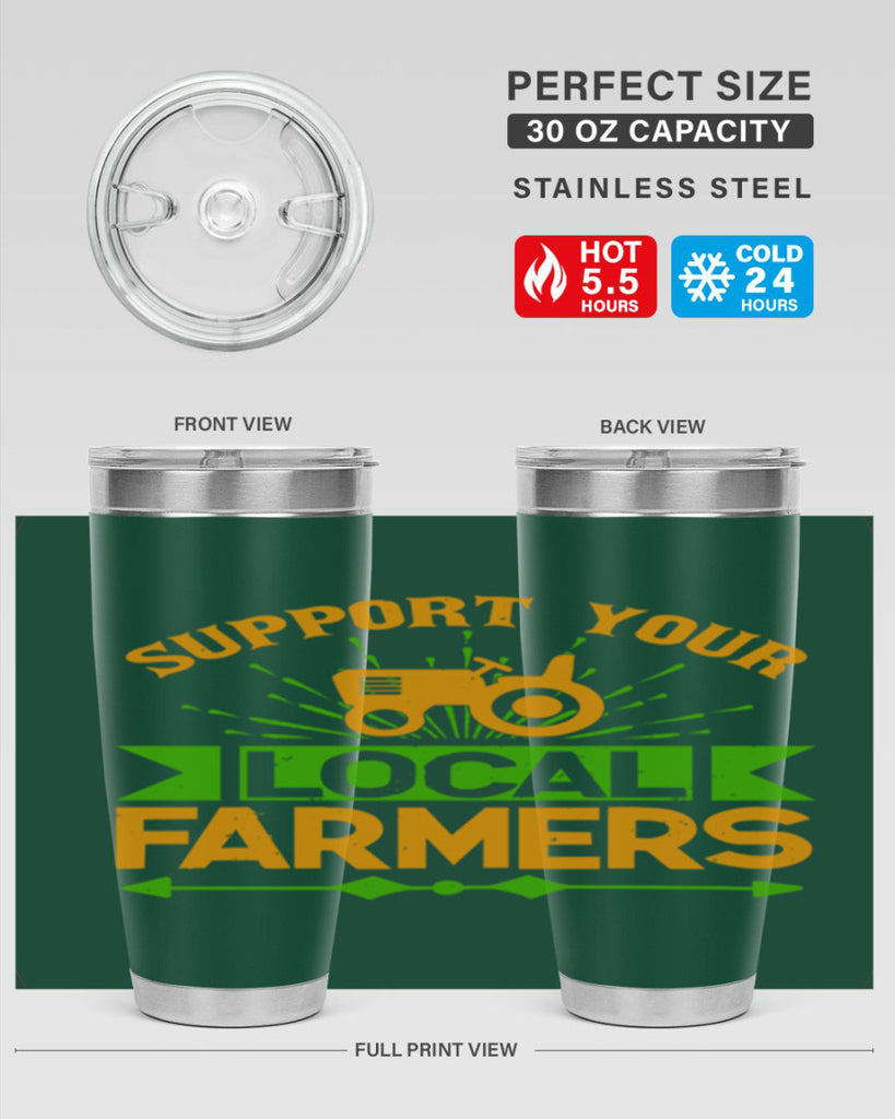 support your local farmers 35#- farming and gardening- Tumbler