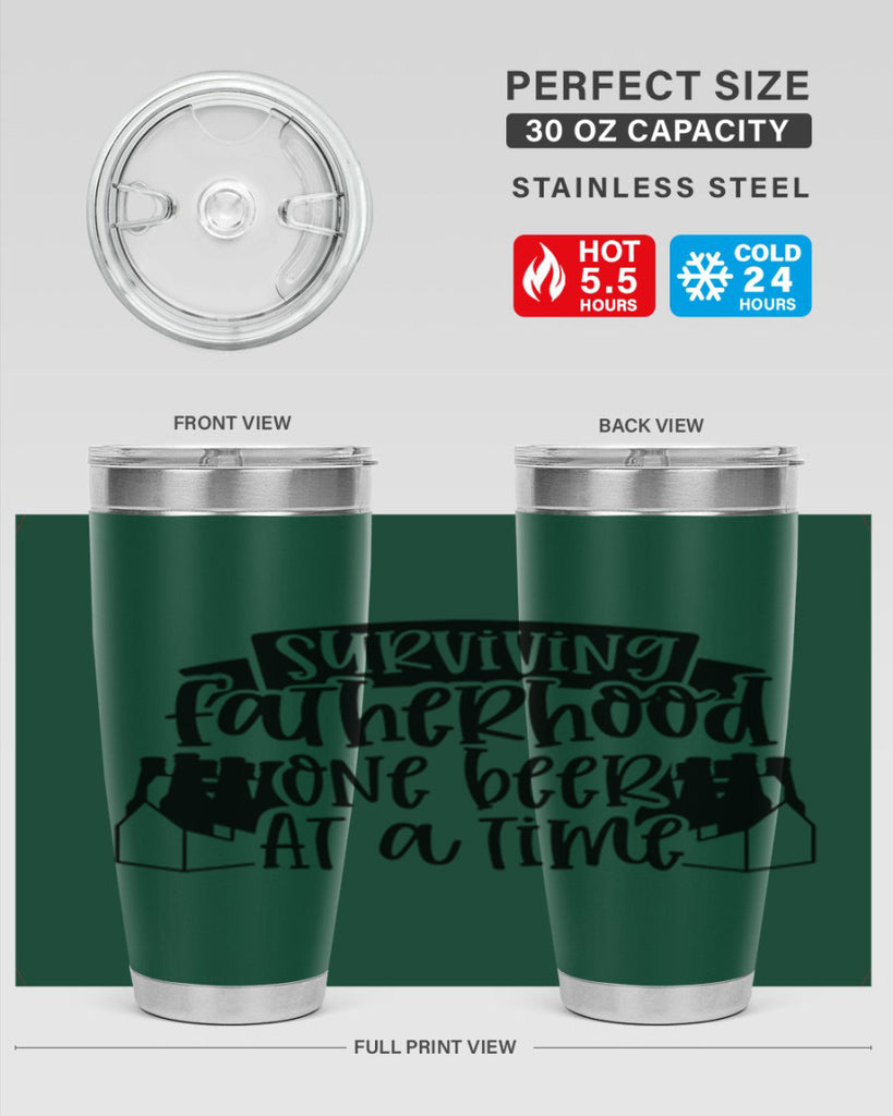 surviving fatherhood one beer at a time 19#- fathers day- Tumbler