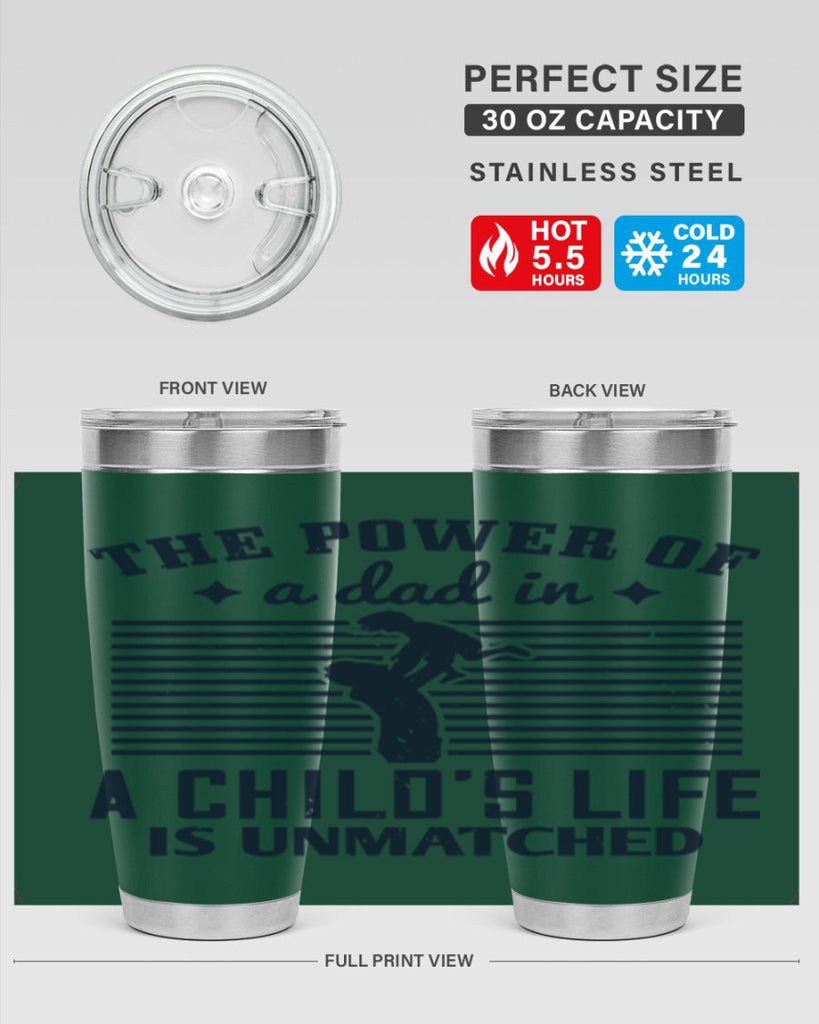 the power of a dad 150#- fathers day- Tumbler