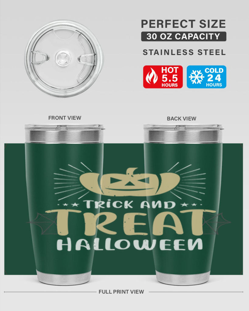 trick and treat halloween 125#- halloween- Tumbler