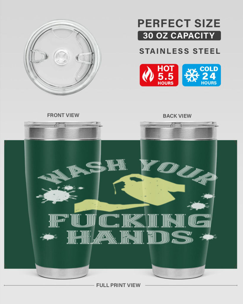 wash your fucking hands Style 16#- corona virus- Cotton Tank