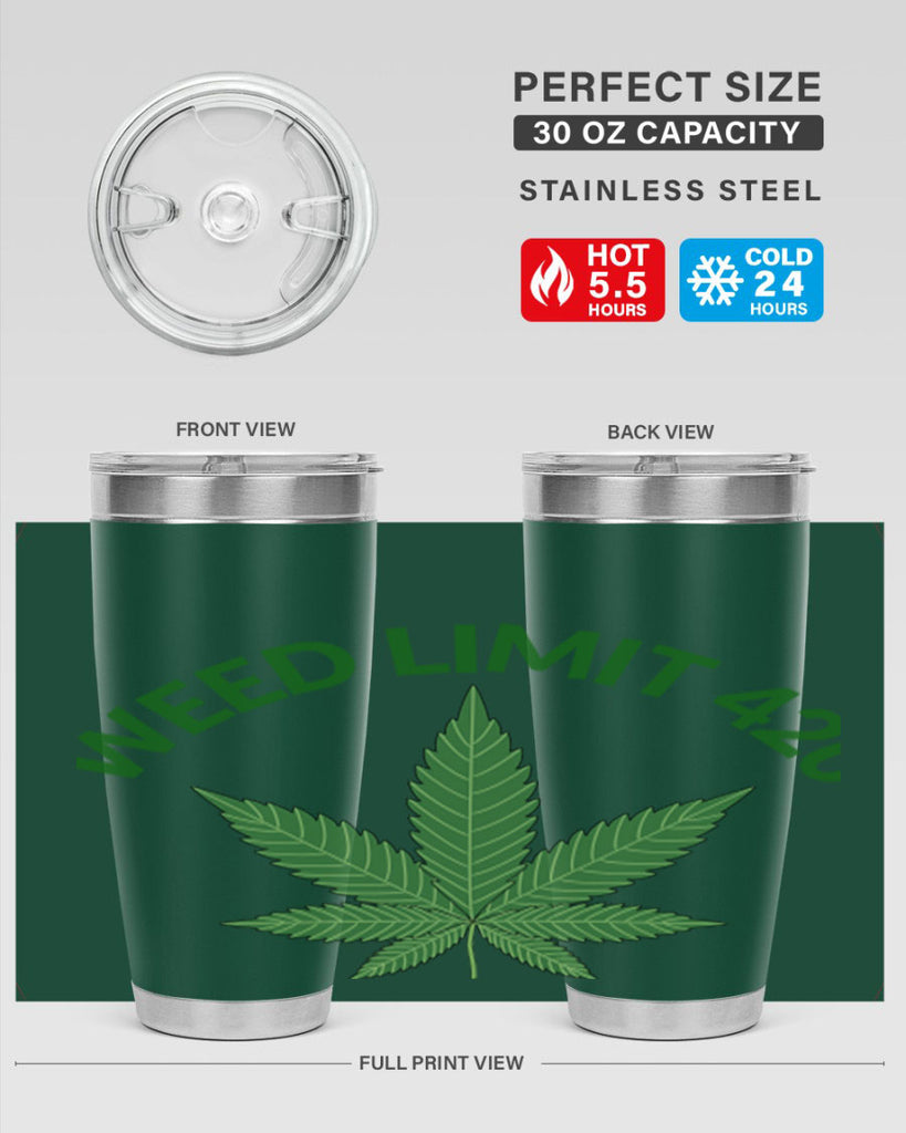 weed limit 420 sd 293#- marijuana- Tumbler