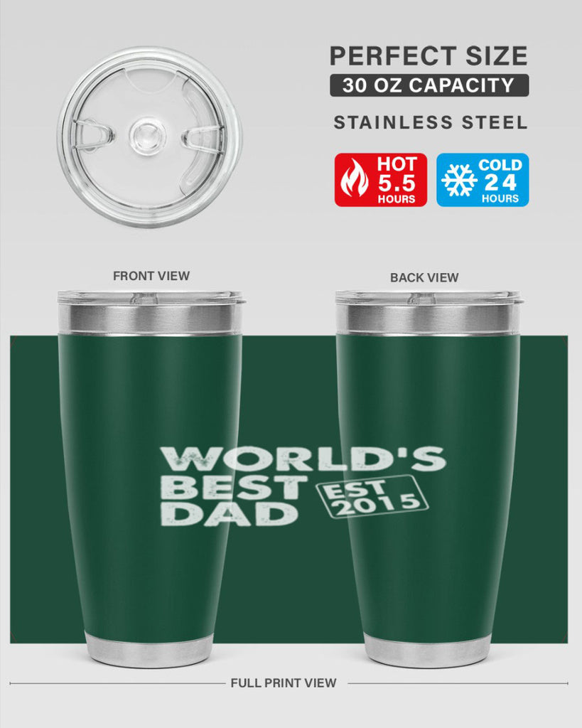 world is best dad est m 62#- dad- Tumbler