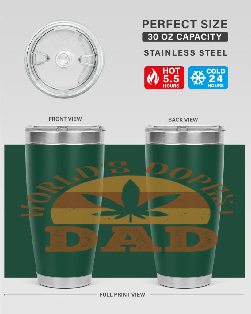 world’s dopest dad 137#- fathers day- Tumbler