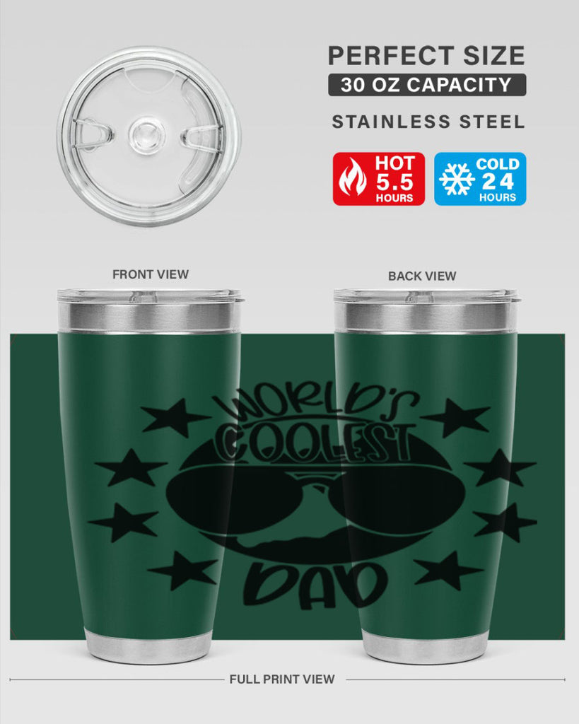 worlds coolest dad 11#- fathers day- Tumbler