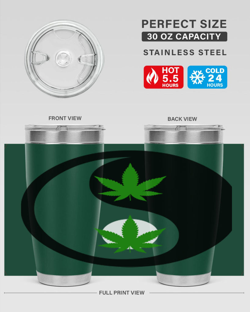 yin and yang weed 311#- marijuana- Tumbler