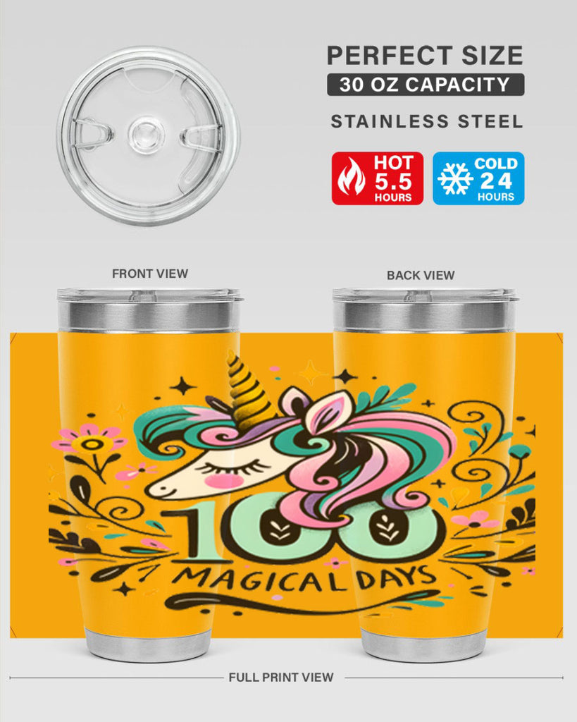 100 Day Magical Sublimation 27#- 100 days of school- Tumbler