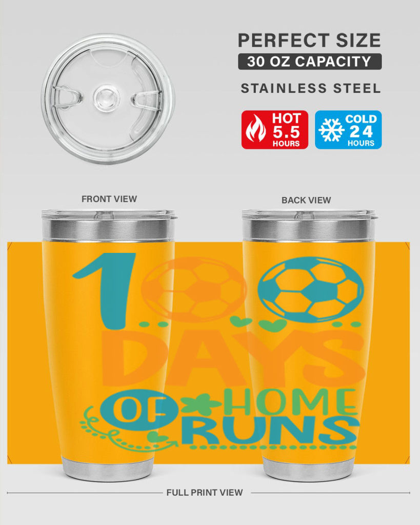 100 days of home runs 19#- 100 days of school- Tumbler