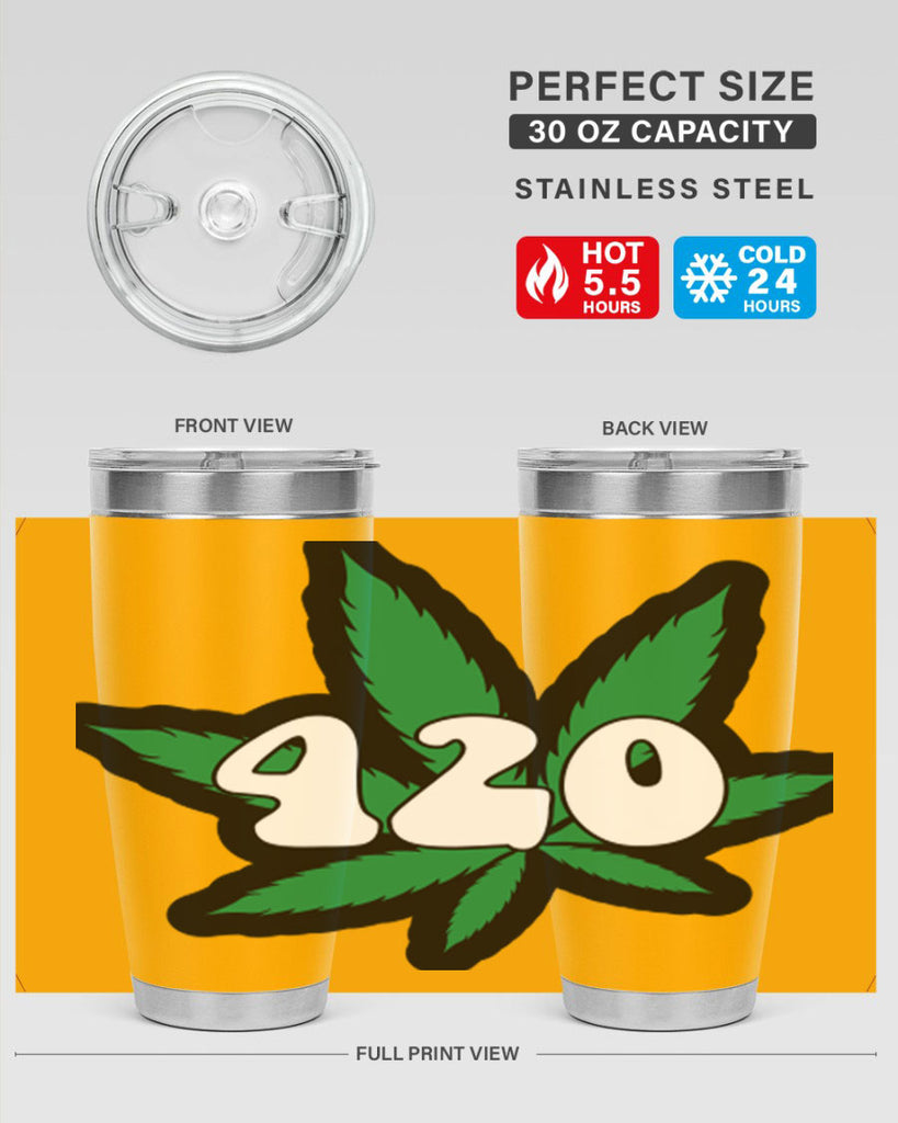 420 4#- marijuana- Tumbler