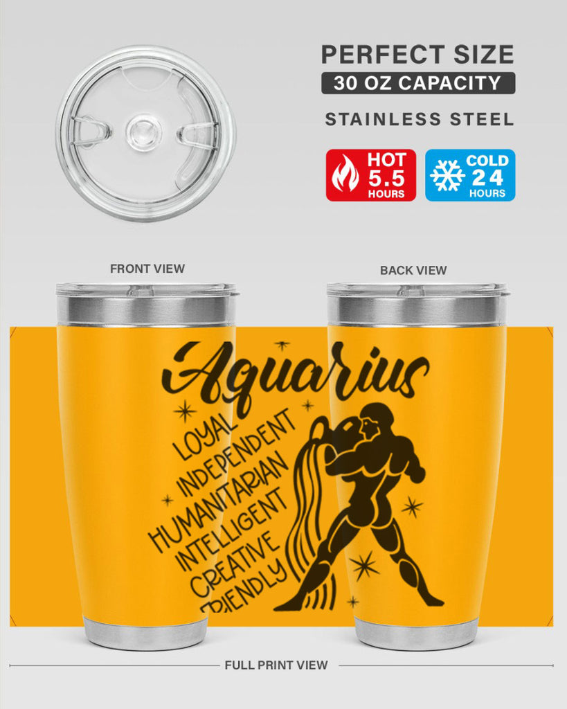 Aquarius 72#- zodiac- Tumbler