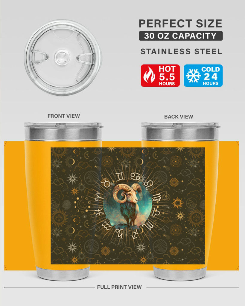 Aries Straigth 95#- zodiac- Tumbler